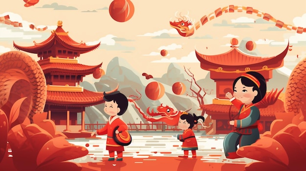 Vector chinese new year vector background
