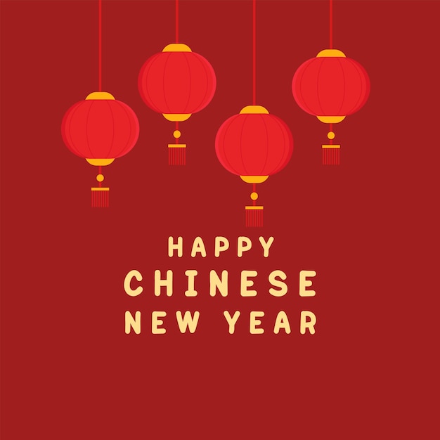 Chinese nieuwe jaar wenskaart