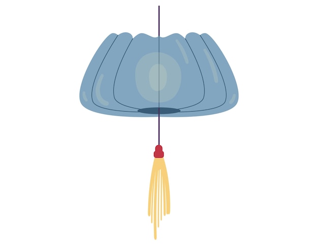Китайский бумажный фонарь векторная иллюстрация