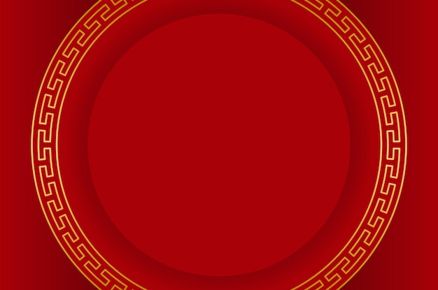 Китайский красный традиционный фон для приветствия