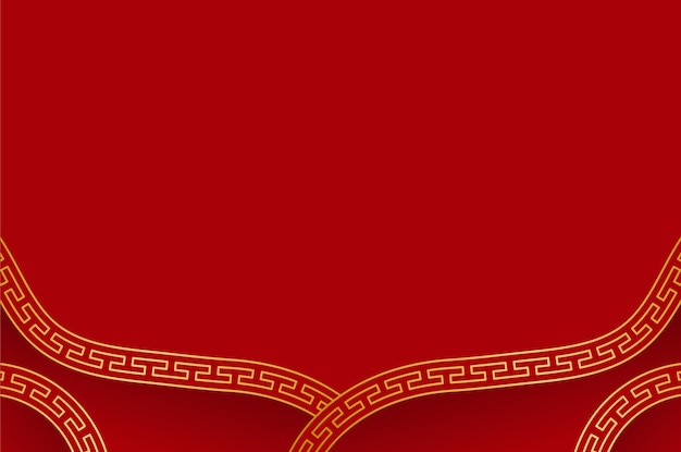 Chinese Red Traditional background For Greeting Moment