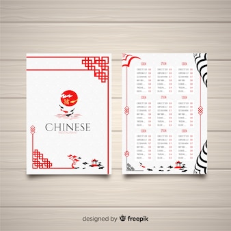 Modello di brochure ristorante cinese