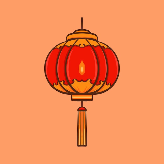 Chinese rode lantaarn illustratiemateriaal
