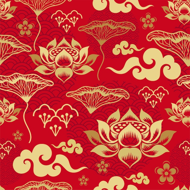 Vector chinese seamless pattern .