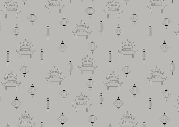 Chinese style seamless pattern