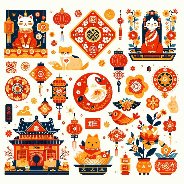 Китайские символы в праздновании Нового года