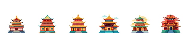 Vector chinese tradionational building or icon