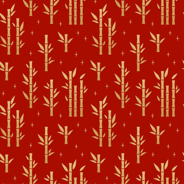 Chinese traditional bamboo seamless pattern Oriental ornament background