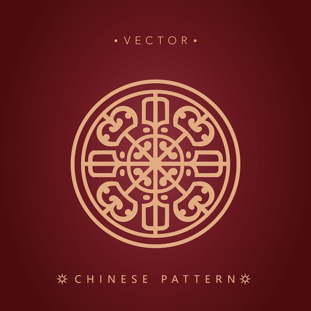 Vector chinese traditional decorative patterns