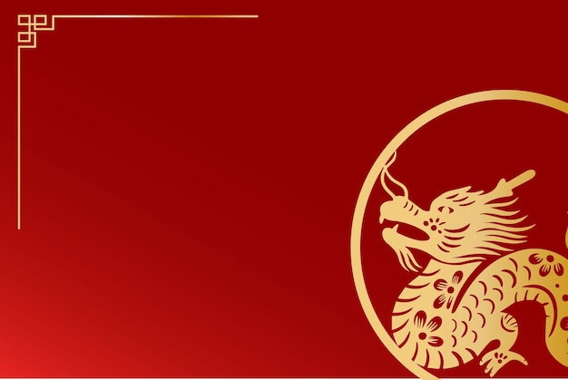 chinese year of the dragon background material