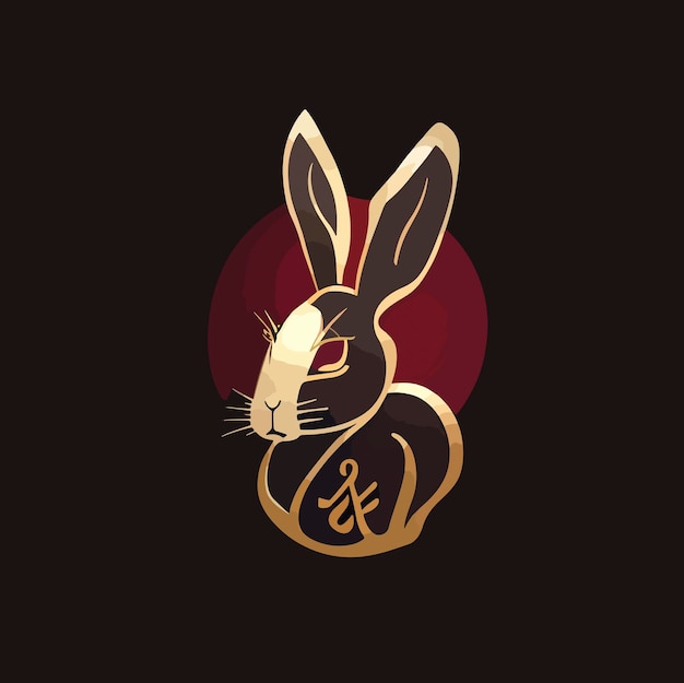 Chinese year of the rabbit 2023 rabbit illustration