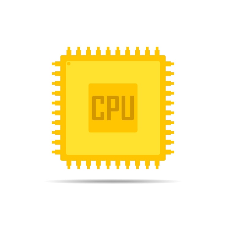 Vector chip icon vector illustration