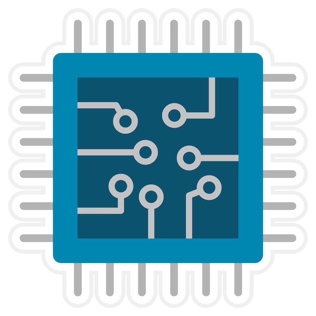 Vector chip icon