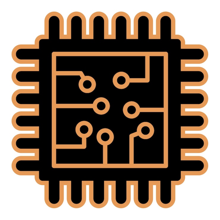 Vector chip icon