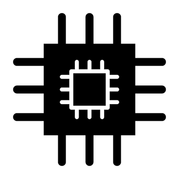 Chip Vector Icon Ontwerp Illustratie