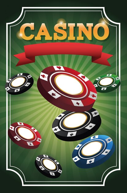 Чипы для игры в покер и казино