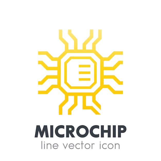 Chipset, microchippictogram op wit