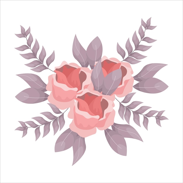 Vector chique elegante roze rozen, luxe aquarel bloemontwerp. klassieke sjabloon voor rustieke trouwkaart