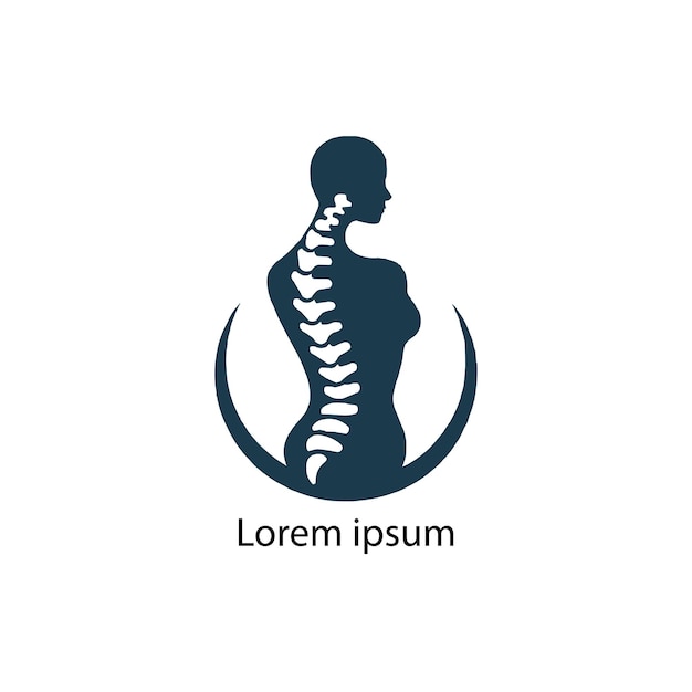 Chiropractic logo design physiotherapy template collection