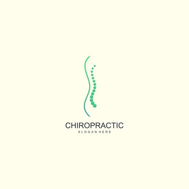 Chiropractic logo design unique idea concept