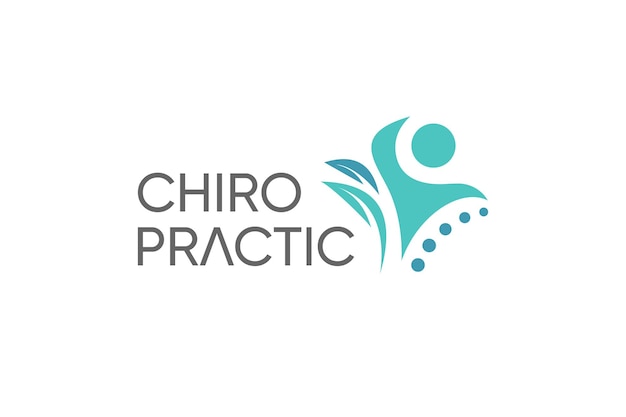 Chiropractie logo ontwerp vector met moderne creatieve stijl