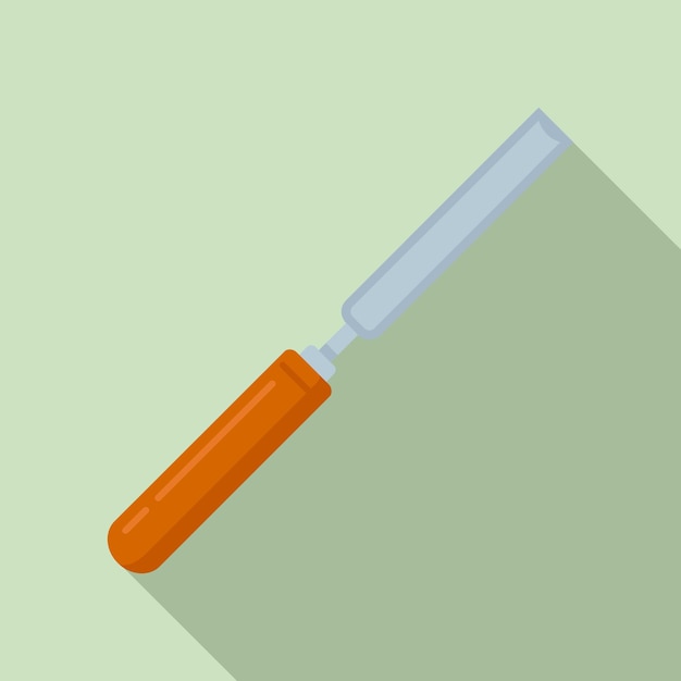 Vector chisel masonry icon flat illustration of chisel masonry vector icon for web design