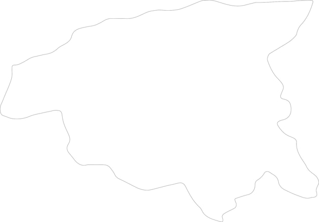 Vector chlef algeria outline map