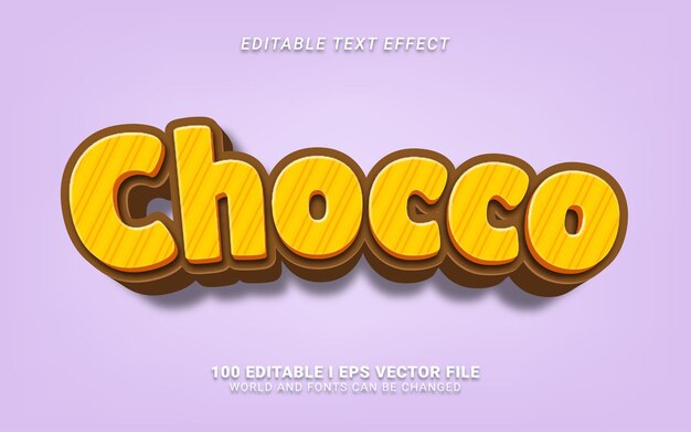 Текстовый эффект в стиле Chocco 3d