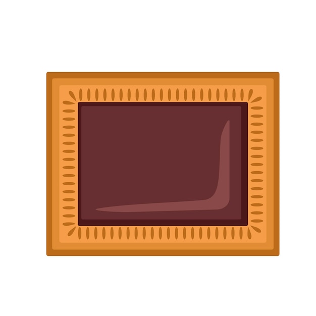 Choco biscuit icon Flat illustration of choco biscuit vector icon for web design