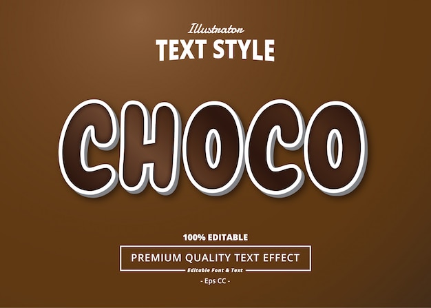 CHOCO Text Effect