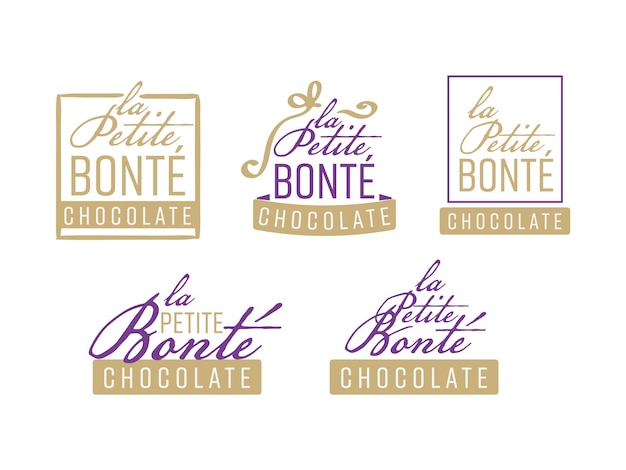 Vector chocolade logo ontwerp