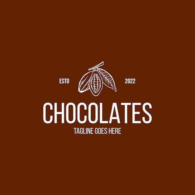Chocolade logo ontwerp