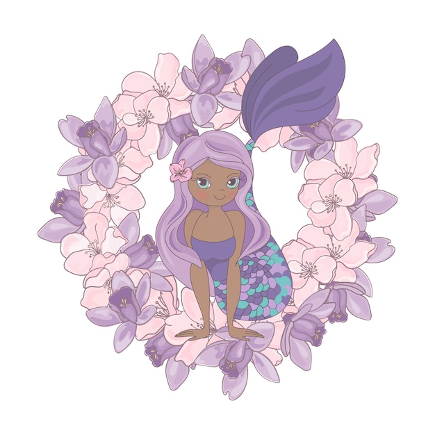 Chocolade mermaid bloemen bloem krans