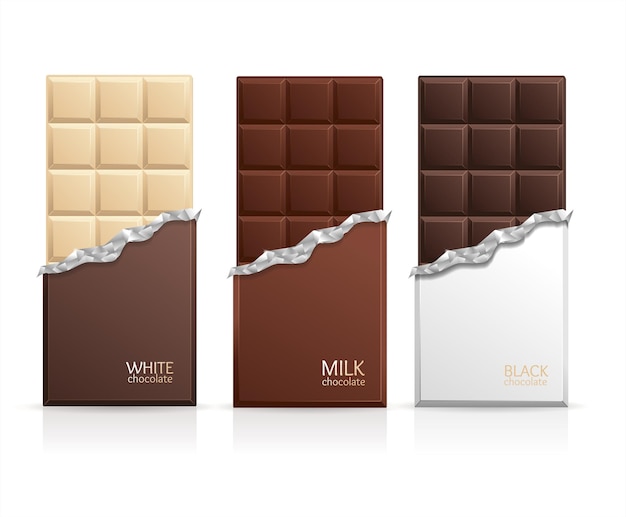 Chocolade Pakket Bar Blanco - Melk, Wit en Puur.