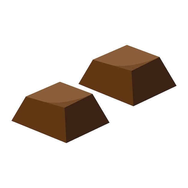 chocolade pictogram logo vector ontwerpsjabloon