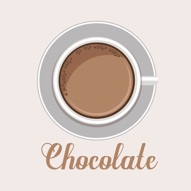 Chocoladeontwerp, vectorillustratie