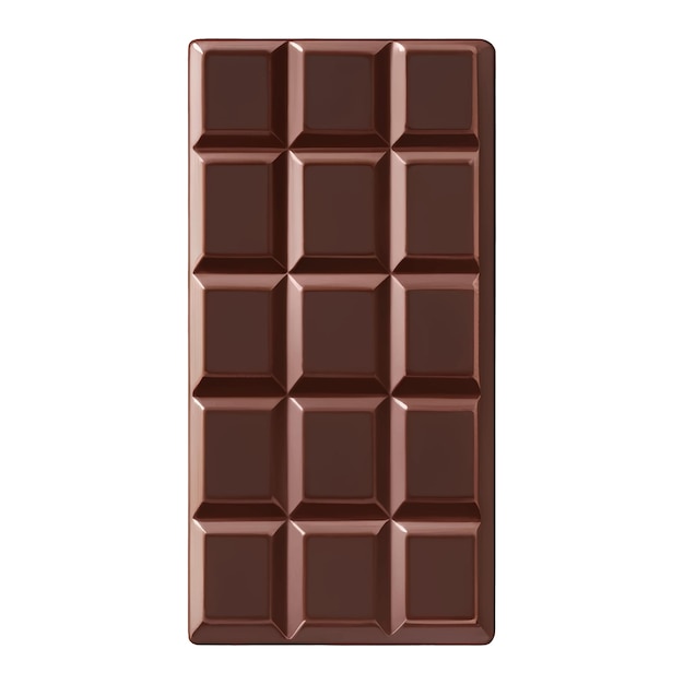 Chocoladereep Hand Getrokken Illustratie Geïsoleerd