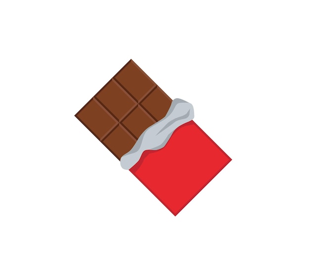 Chocoladereep vector geïsoleerd pictogram Emoji illustratie Chocolade vector emoticon