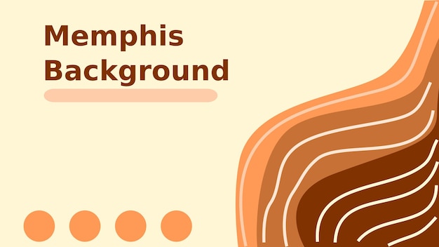 Chocolate abstract with memphis style background