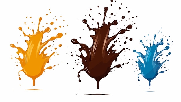 Вектор Дизайн шоколада и краски