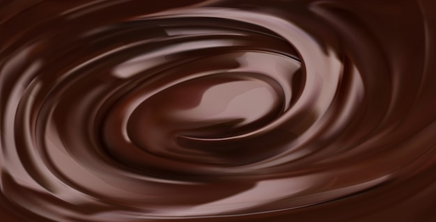 Priorità bassa del cioccolato, vettore realistico 3d