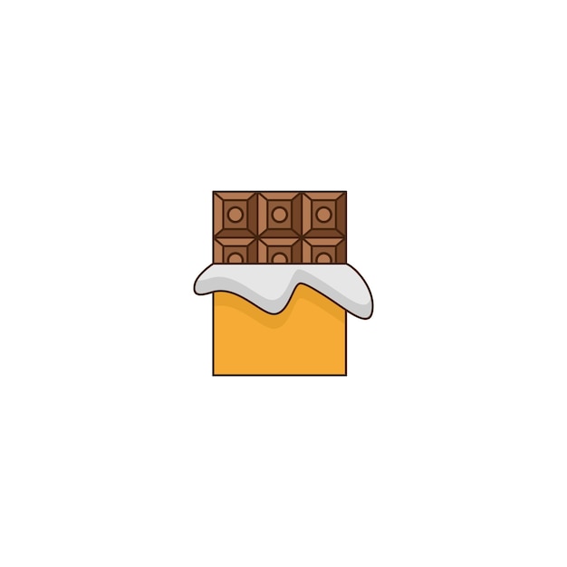 Una barretta di cioccolato in una scatola