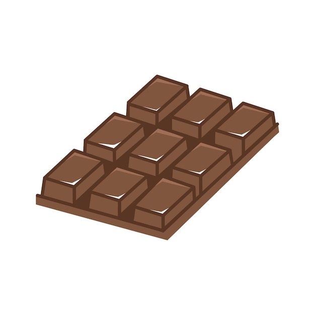 Chocolate bar doodle cartoon vector