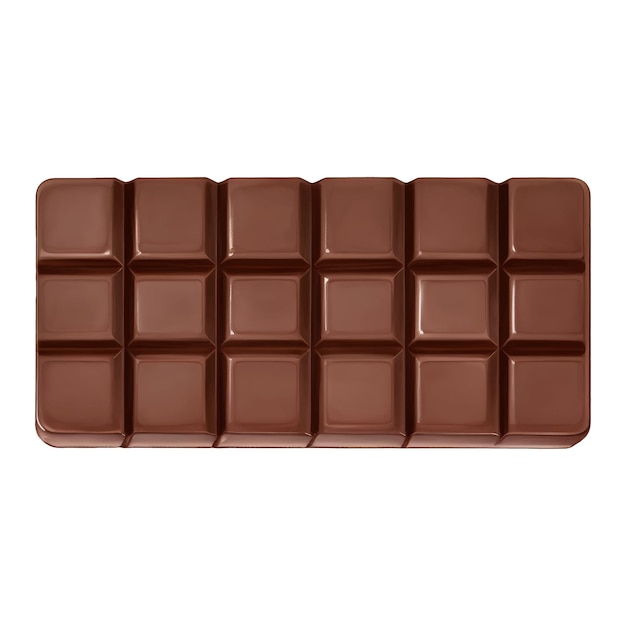 chocolate bar hand drawn illustration isolated