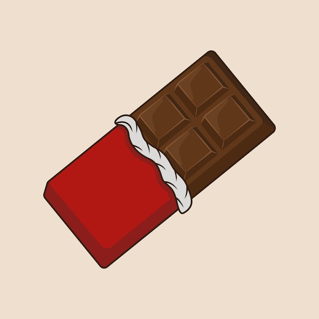 Chocolate bar vector illustration design