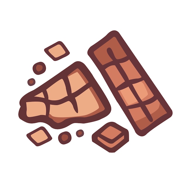 Chocolate bar vector