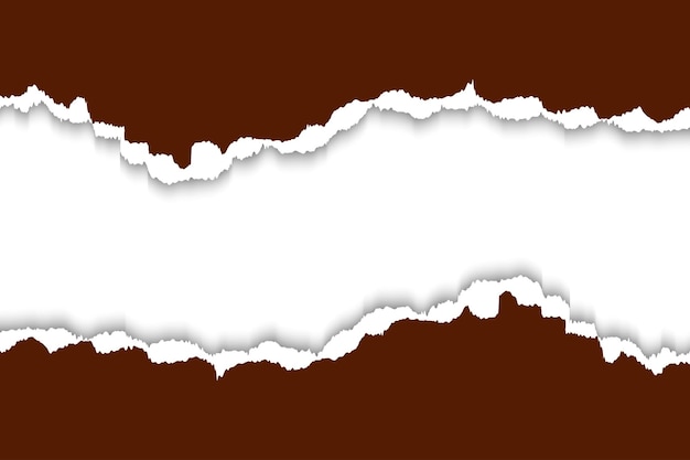 Chocolate Brown torn paper background vector file