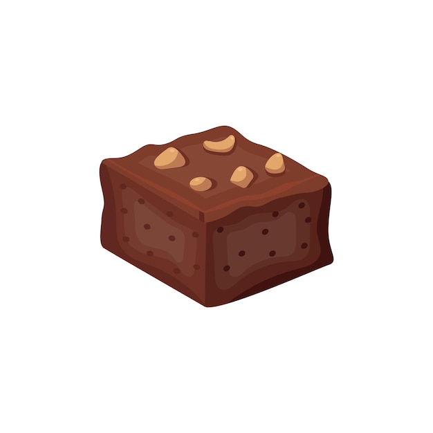 Vector chocolate brownie vector