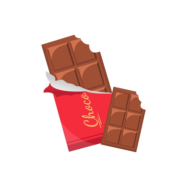 チョコレート菓子のイラスト