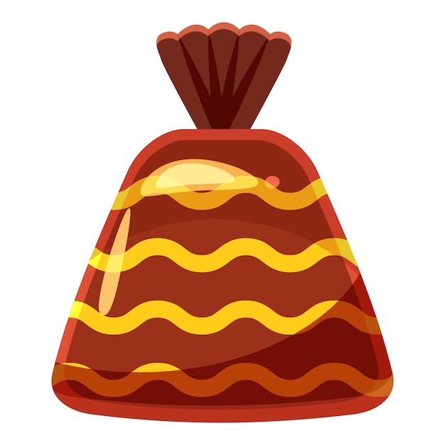 Chocolate candy icon Cartoon illustration of chocolate candy vector icon for web